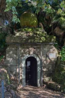 Entrance to the bunker of Mussolini