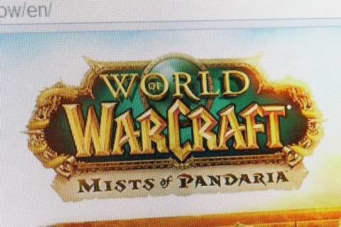 Screenshot of the World of Warcraft homepage