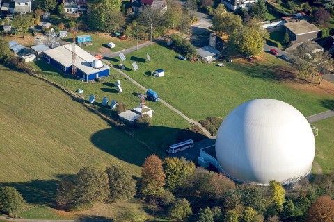 Aerial view of the IUZ astronomical observatory
