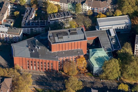 Aerial view of Schauspielhaus Bochum theatre