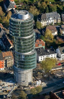Aerial view of the Exzenterhaus building