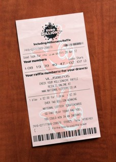 Euro Millions lottery ticket