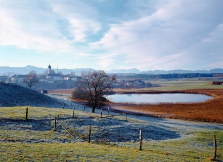 Iffeldorf and lake Fohnsee or Ostersee
