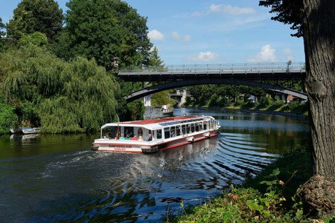 Excursion boat on the Alster river
