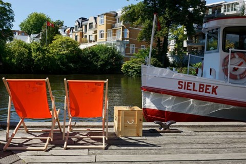 Deck chairs at the Muehlenkamp pier