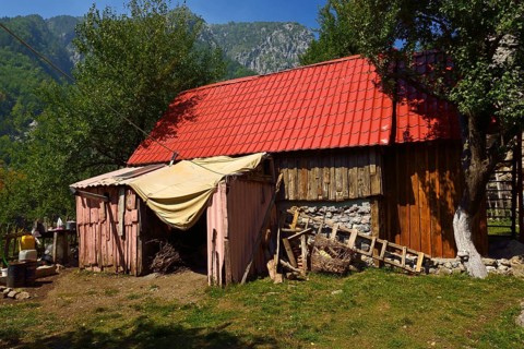 Old farmhouse in Theth or Thethi