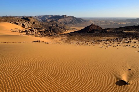 Western escarpment of Tadrart plateau