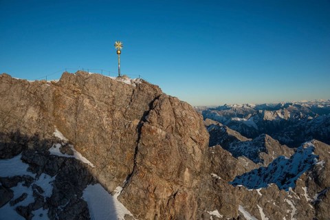Summit cross on Mount Zugspitze