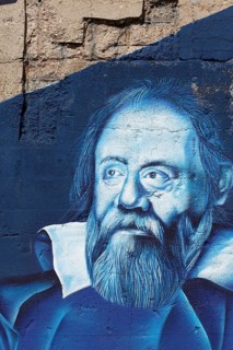 Portrait of the scientist Galileo Galilei
