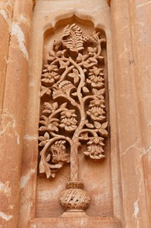 Ornate decorations on a turbe or tomb