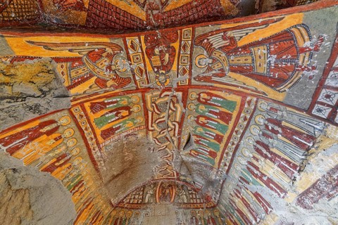 Frescoes in the Snake Church or Yilanli Kilise