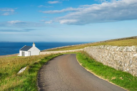 Cottage on the northern coast of Scotland