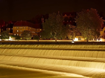 Old town at night
