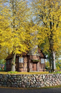 Half-timbered chapel in Gallin