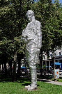Aluminum statue of Maximilian von Montgelas