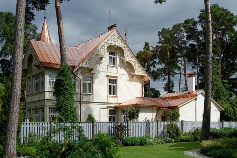 Villa with a copper roof
