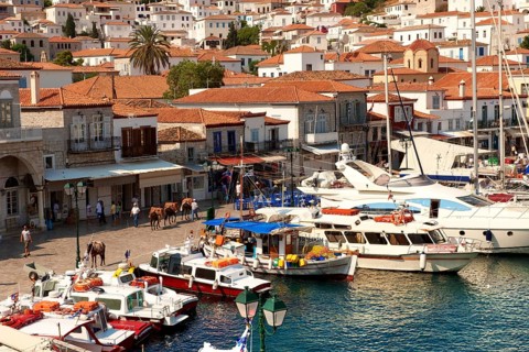 The historic port of Hydra