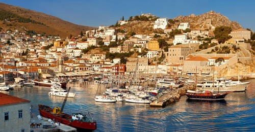 The historic port of Hydra
