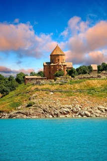 10th century Armenian Orthodox Cathedral of the Holy Cross on Akdamar Island