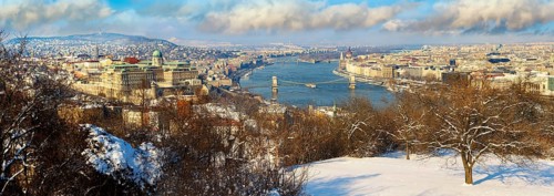 Panoramic view of Budapest and the Danube
