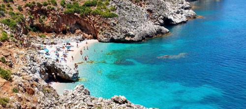 Cove beach at Riserva Naturale dello Zingaro