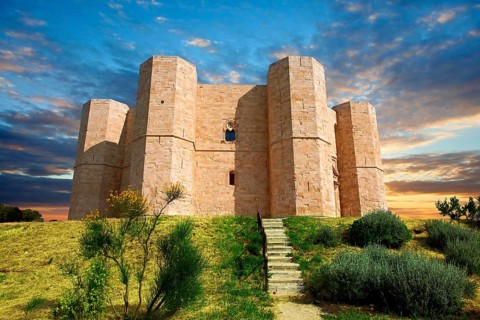 The medieval octagonal castle Castel del Monte