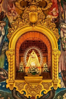 Marian image in the sanctuary