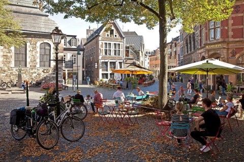 Street cafe in the old town