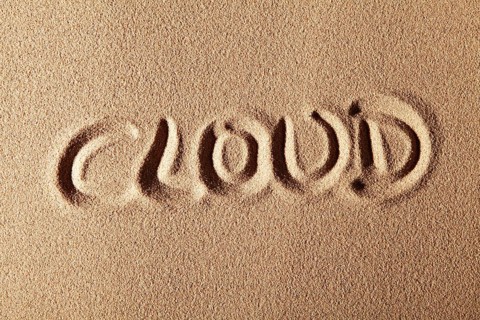 The word CLOUD