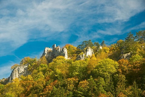 Hohengerhausen castle ruin or Rusenschloss castle ruin
