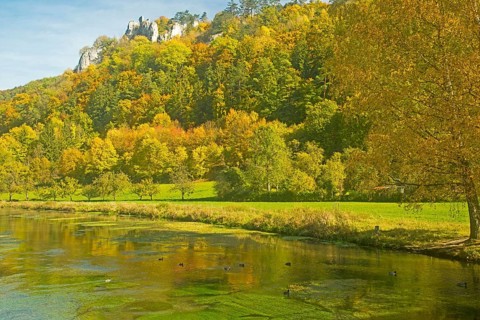 Blau river and the Blautal valley