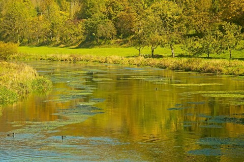 Blautal valley and the Blau river