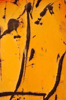 Orange paint and rust