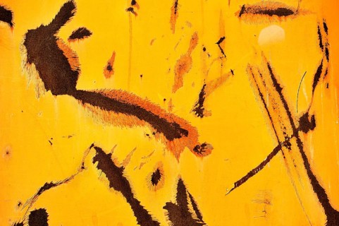 Orange paint and rust