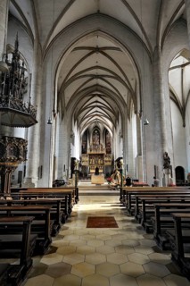 Altar and pulpit in Eichstaett Cathedral
