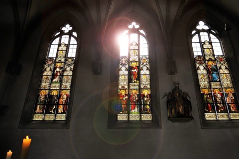 Windows in the Blessed Sacrament Chapel of Eichstaett Cathedral