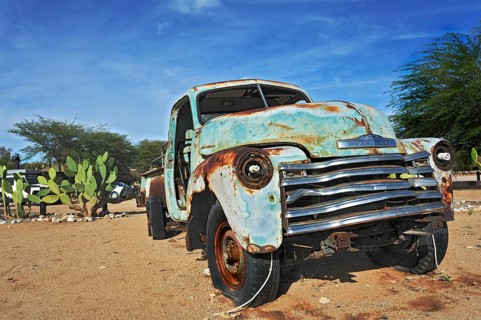 Chevrolet car wreck with energy saving bulbs