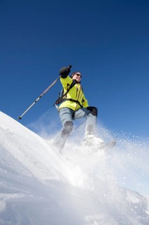Snowshoe hiker