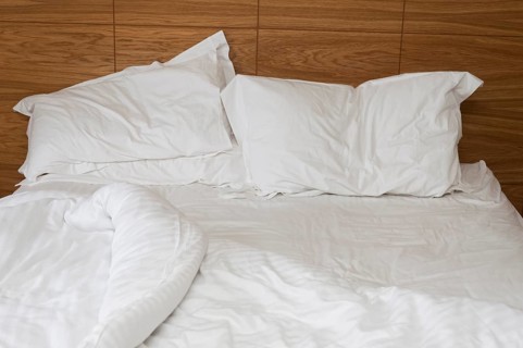 Bed which has been slept in