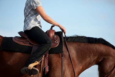 Woman on a Quarter Horse