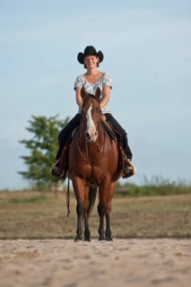 Woman on a Quarter Horse