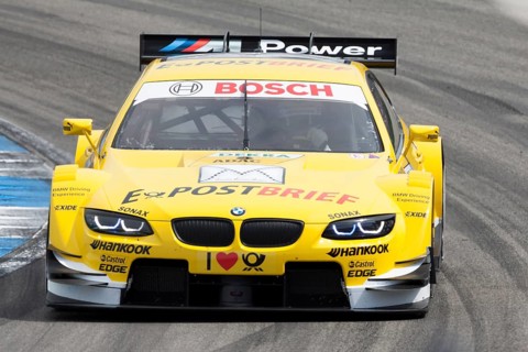 Dirk Werner in a DTM race at the Hockenheimring race track