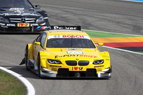 DTM race car of Dirk Werner at the Hockenheimring race track