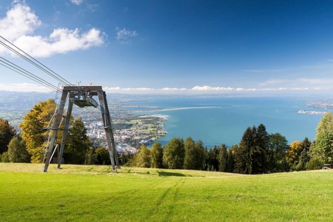 Lake Constance seen from the summit of Mt. Pfänder