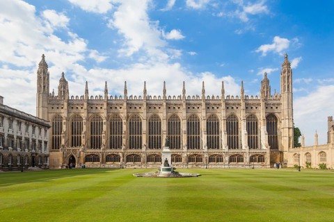 King's College chapel as seen from the front court