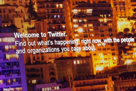 Screenshot of the Twitter website