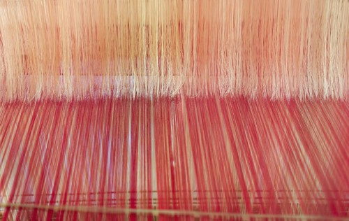 Silk weaving