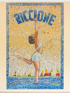 Mosaic at a hotel in Riccione