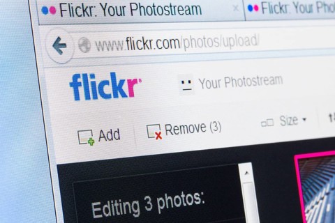 Screenshot of Flickr website