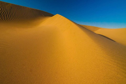 Desert landscape in the Danakil Depression